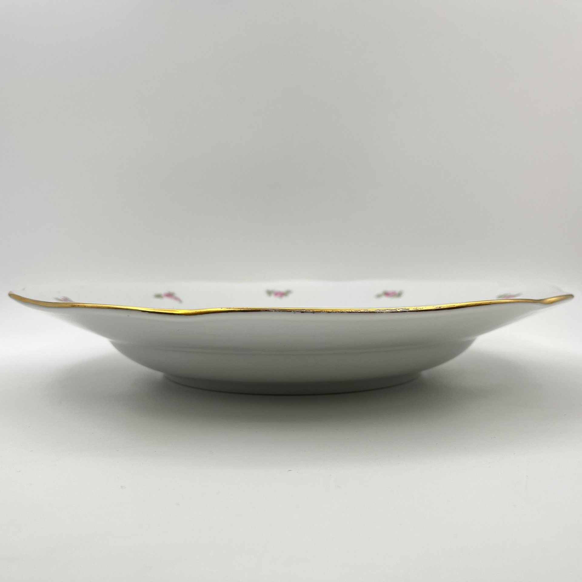 Блюдо "Мейсенский букет", фарфор, деколь, золочение, Bohemia (Neurohlau), Чехословакия, 1970-1990 гг.