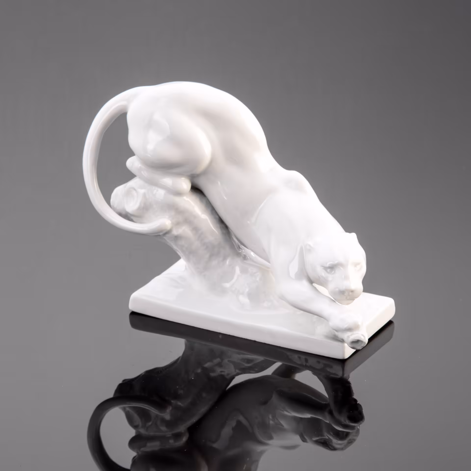 Статуэтка "Пантера", скульптор Erich Oehme (Эрих Эме), Meissen (Мейсенский фарфор)