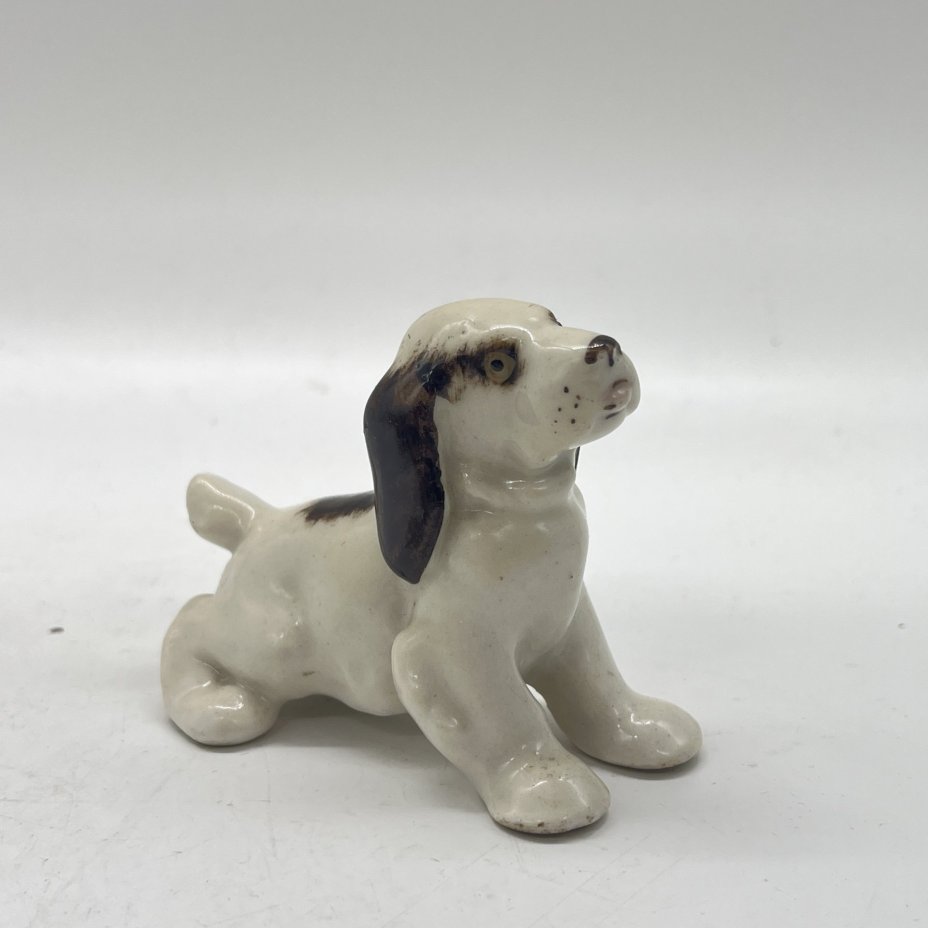 Статуэтка "Щенок спаниеля", фарфор, роспись, Ленинградский фарфоровый завод (ЛФЗ), СССР, 1960-1990 гг.