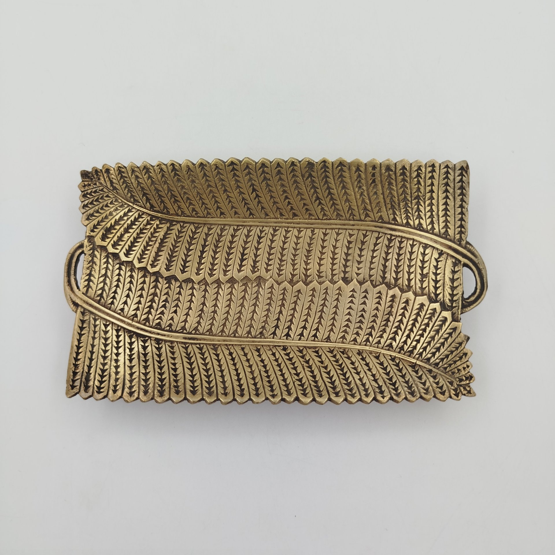 Визитница "Папоротник", латунь, Западная Европа, 1930-1960 гг.