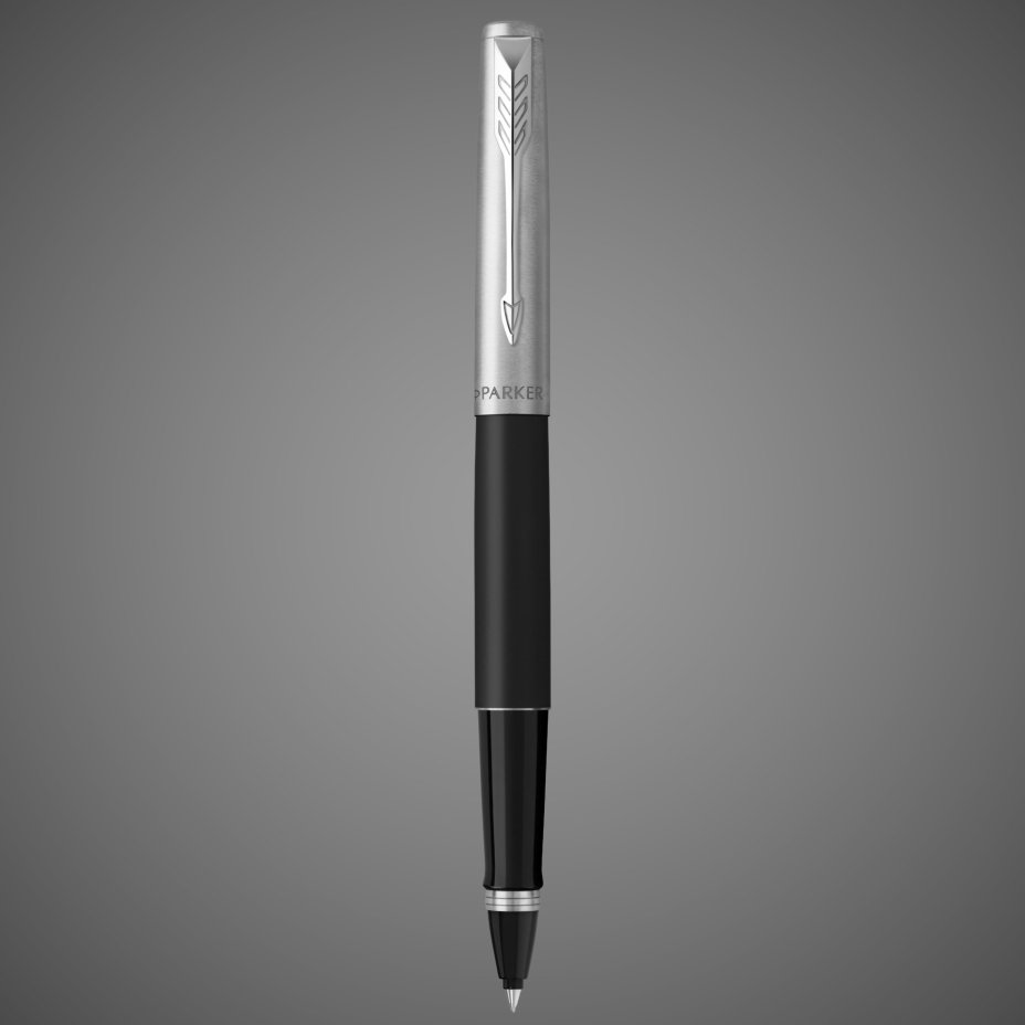 Ручка-роллер Parker Jotter Core T63 Bond Street Black CT стержень: F,цвет чернил: black, в подарочной упаковке., Лаки и смолы: лак, нержавеющая сталь
