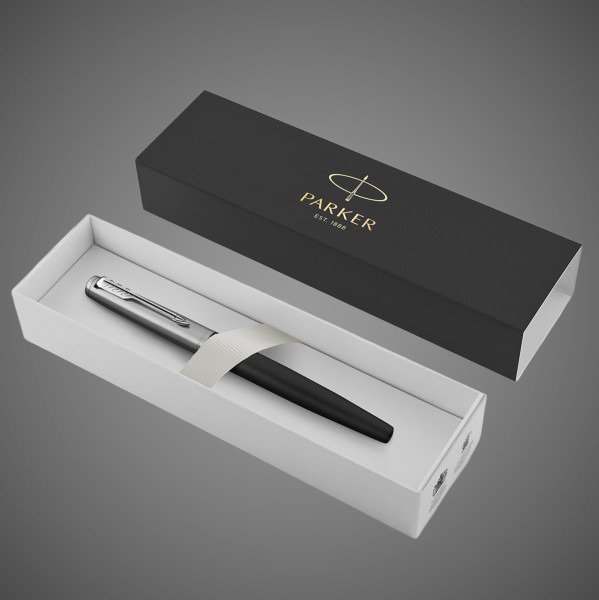 Ручка-роллер Parker Jotter Core T63 Bond Street Black CT стержень: F,цвет чернил: black, в подарочной упаковке., Лаки и смолы: лак, нержавеющая сталь