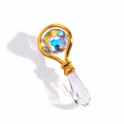 Сувенир в виде погремушки в оригинальной упаковке, Swarovski