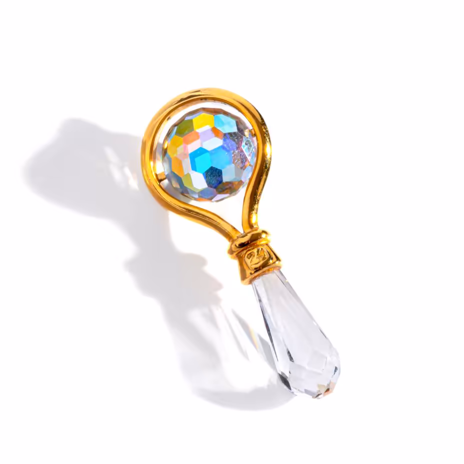 Сувенир в виде погремушки в оригинальной упаковке, Swarovski
