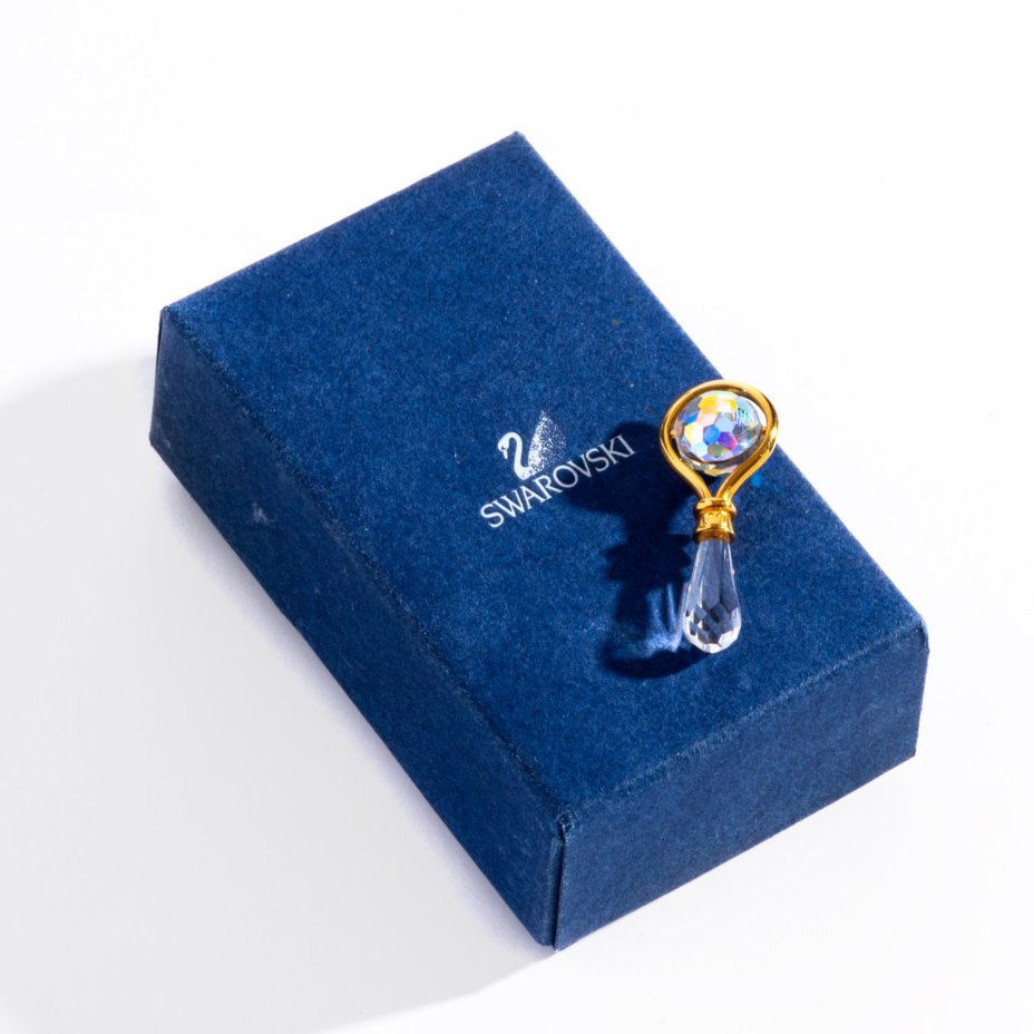Сувенир в виде погремушки в оригинальной упаковке, Swarovski