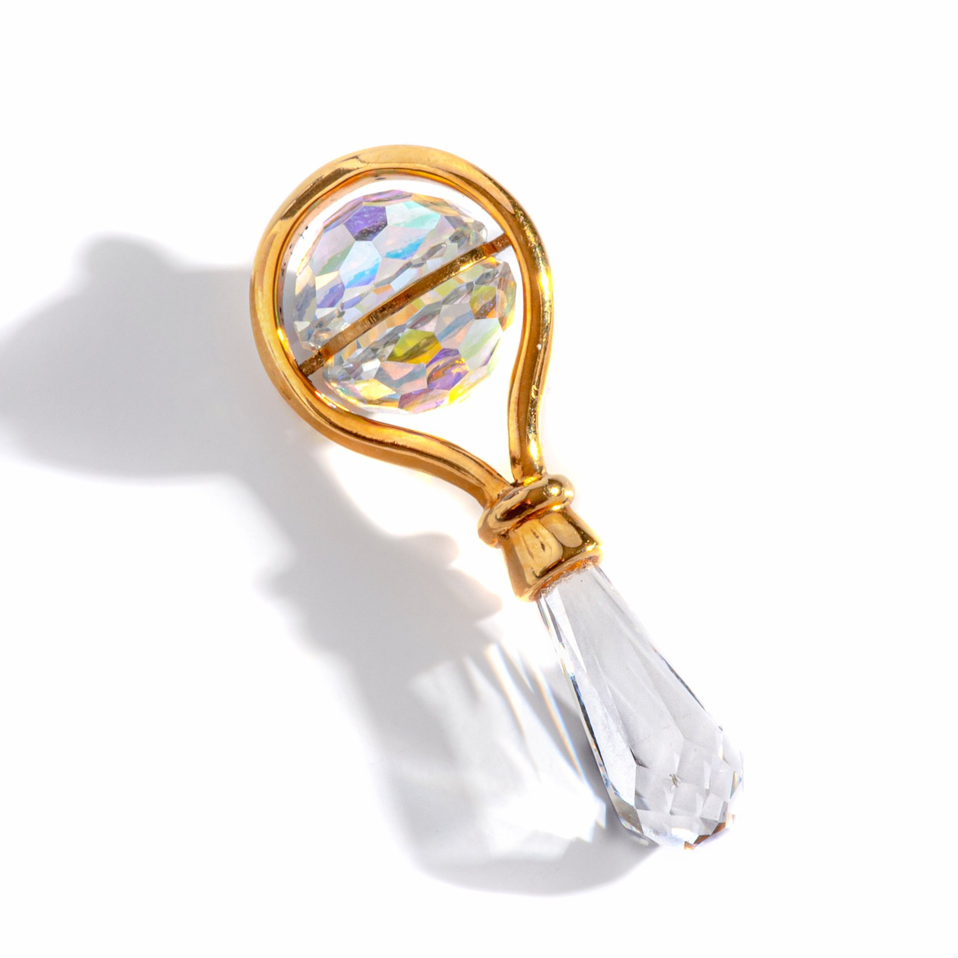Сувенир в виде погремушки в оригинальной упаковке, Swarovski