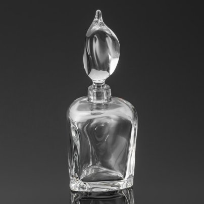 Графин для виски необычной формы, хрусталь, Daum, Франция, 1960-1970 гг.