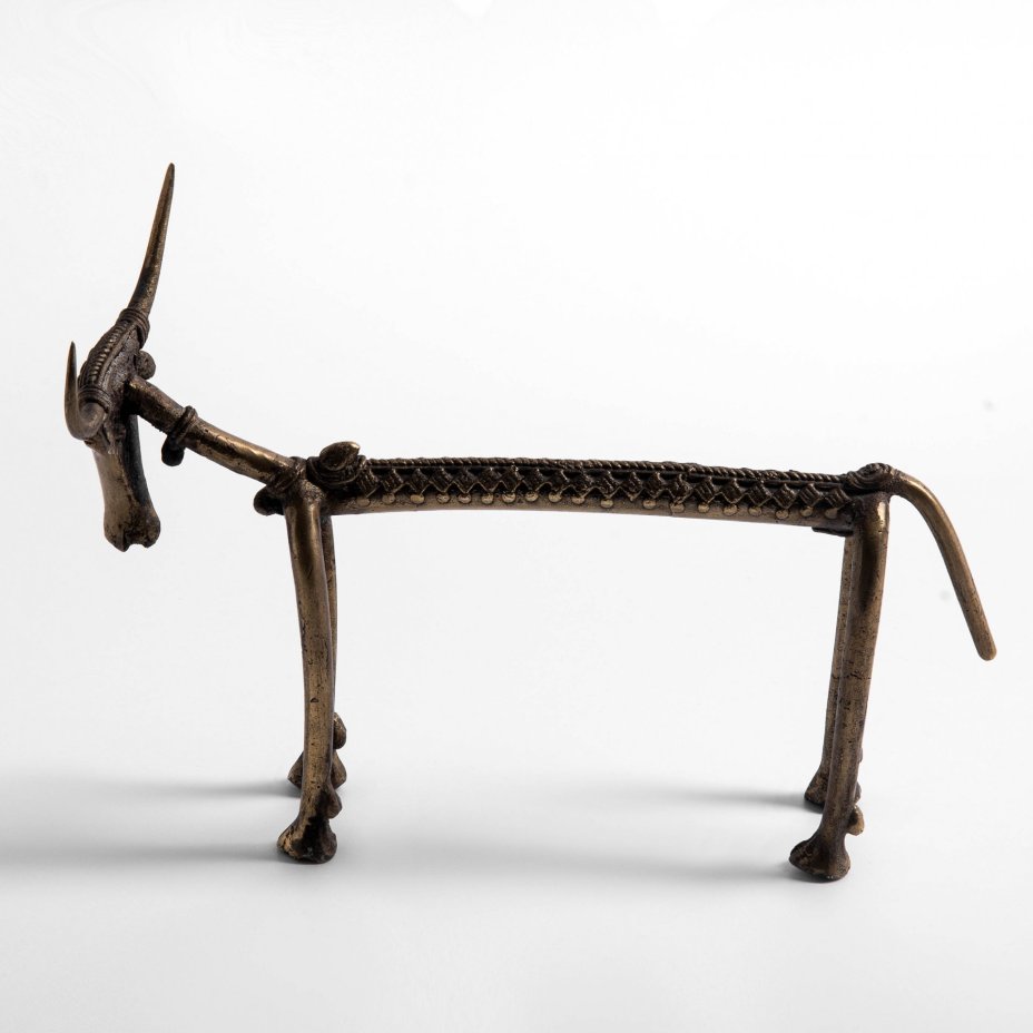 Статуэтка "Бык", бронза, литье, Индия, 1970-1990 гг.