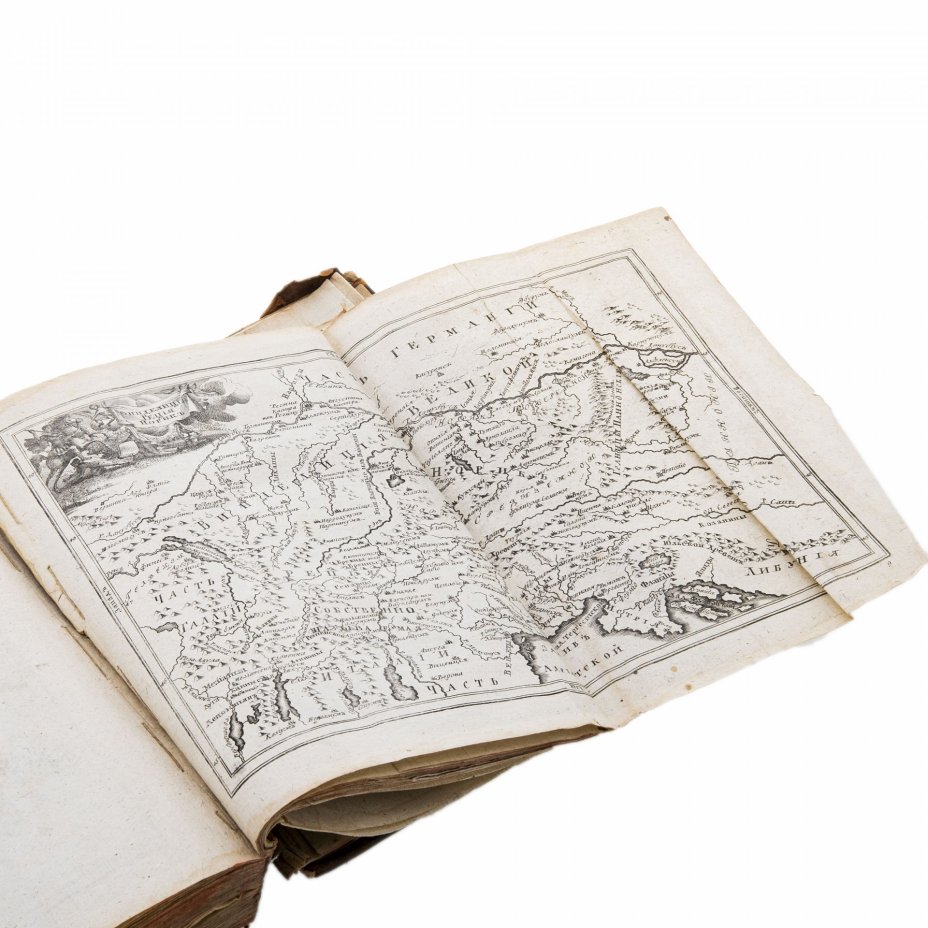 Роллен, Шарль "Древняя история" том 1 и 3 (в 10 т.), перевод В. Тредиаковского, Издательство при Императорской академии наук
