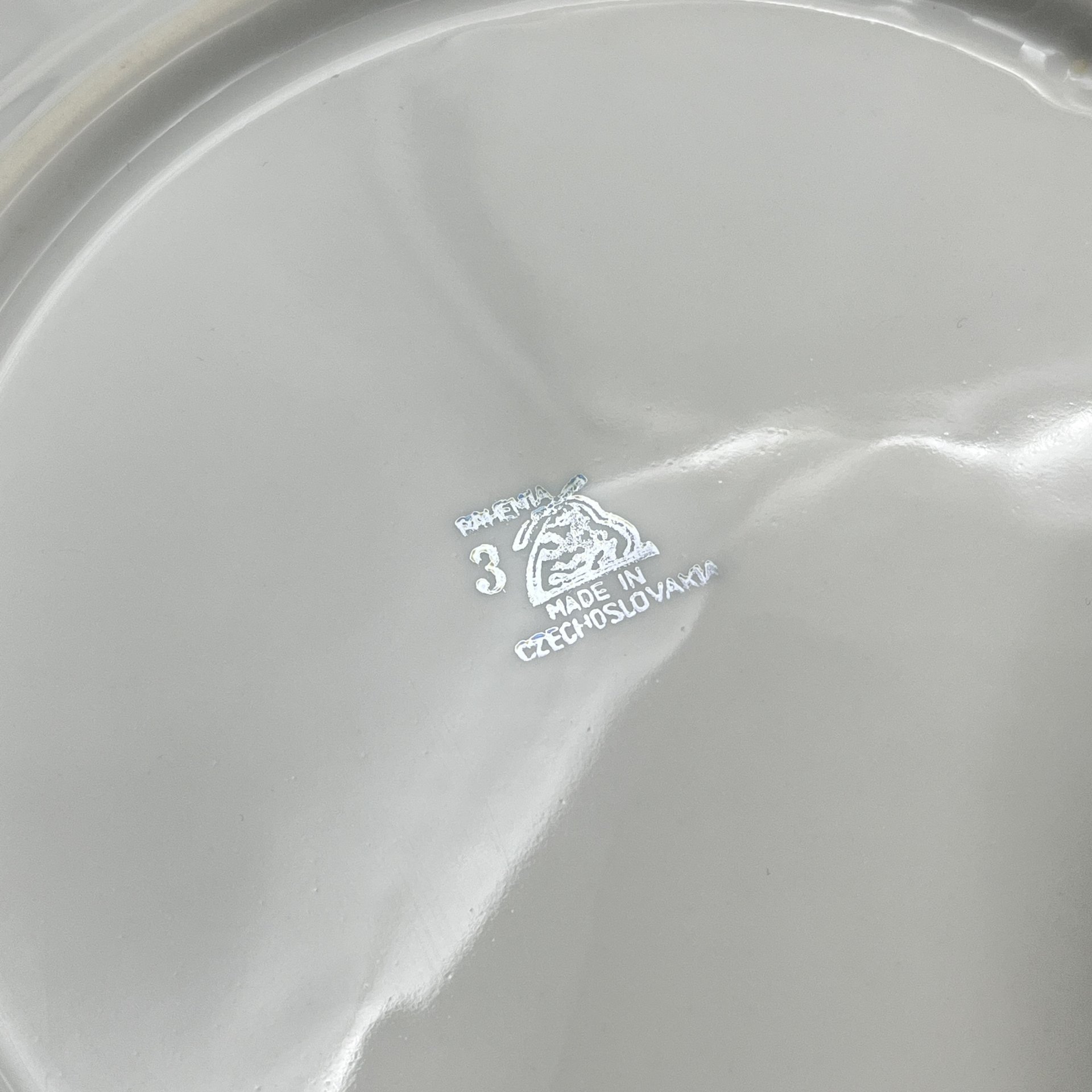 Набор обеденных тарелок "Мейсенский букет" на 6 персон, фарфор, деколь, золочение, Bohemia (Neurohlau), Чехословакия, 1970-1990 гг.