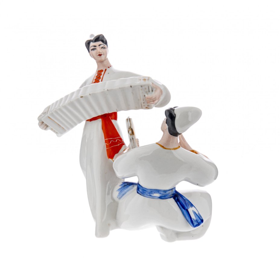 Статуэтка "Гопак", фарфор, роспись, Полонский фарфоровый завод, СССР, 1956-1972 гг., Полонский фарфоровый завод