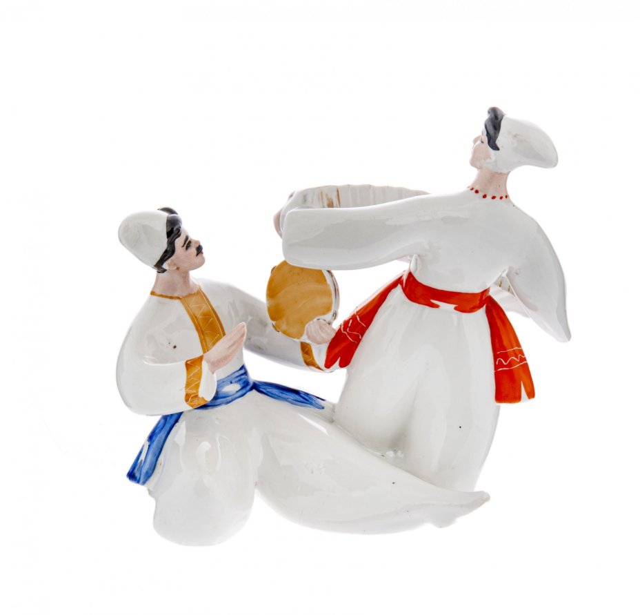 Статуэтка "Гопак", фарфор, роспись, Полонский фарфоровый завод, СССР, 1956-1972 гг., Полонский фарфоровый завод