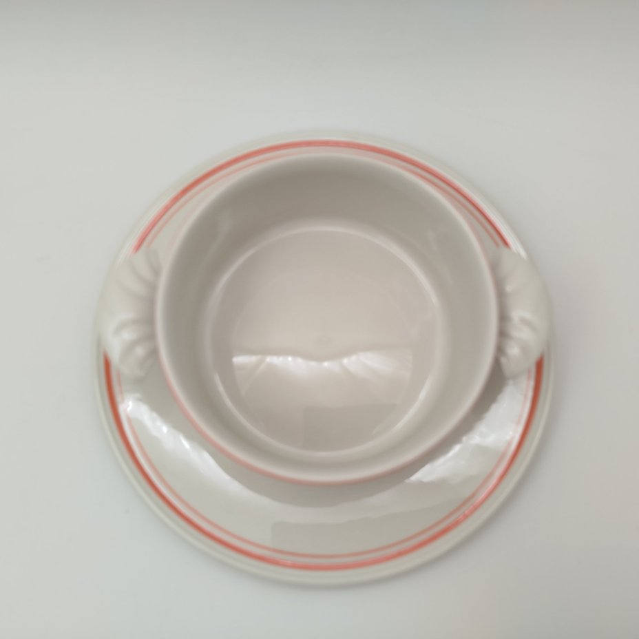Набор для подачи бульона (бульонница),  коллекция Bon Appetit, фарфор, vitro, Villeroy & Boch, Германия, 1983-1989 гг.