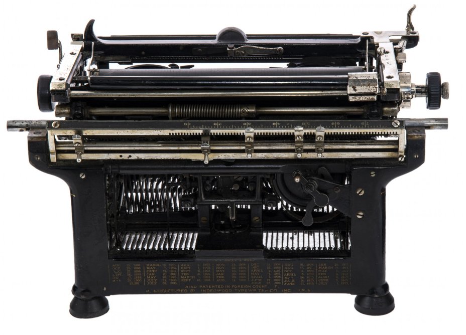 Печатная машинка "Underwood (Ундервудъ) model 5", металл, пластик, США, 1900-1937 гг., Underwood (Ундервудъ)