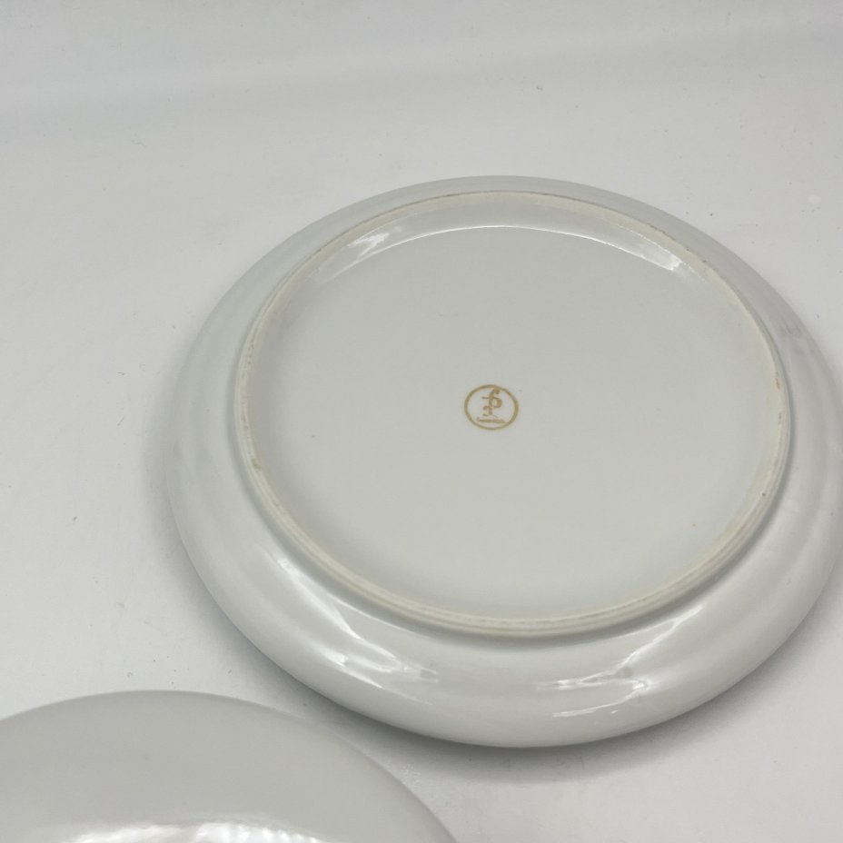 Масленка из сервиза "Роза", фарфор, деколь, золочение, Freiberg Porzellan, Германия, 1957-1972 гг.