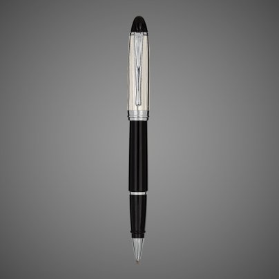 Ручка Роллер Aurora Ipsilon black CT, в подарочной коробке, Драгметаллы: серебро, смола