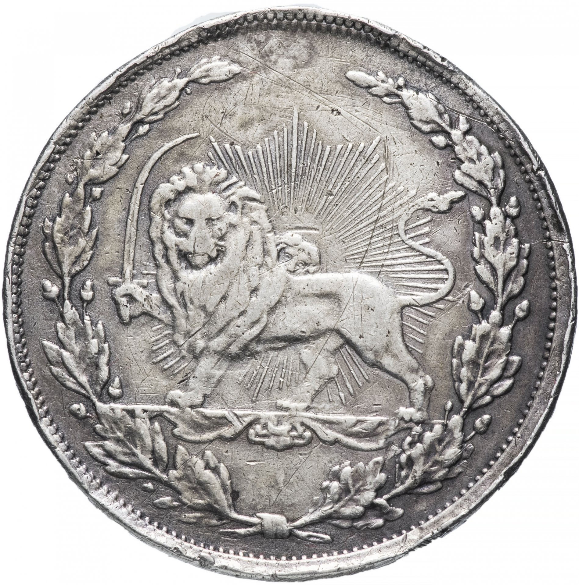 Иран, монетовидная медаль без номинала 1900-1901 гг (1318 г.Х.)