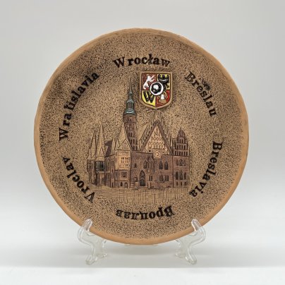 Тарелка настенная "Вроцлав", керамика, Польша, 2005-2015 гг.