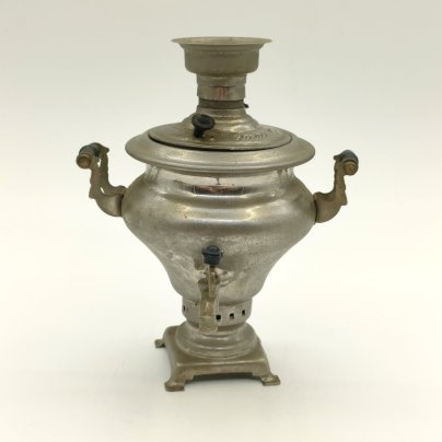 Самовар сувенирный "Ясная поляна", металл, пластик, Тульский машиностроительный завод «Штамп» им. Б.Л. Ванникова, СССР, 1980 г.