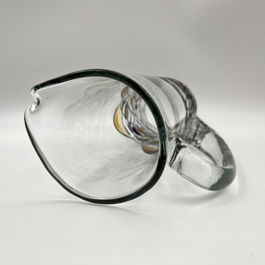 Кувшин с комплектом бокалов на 4 персоны с витражным декором