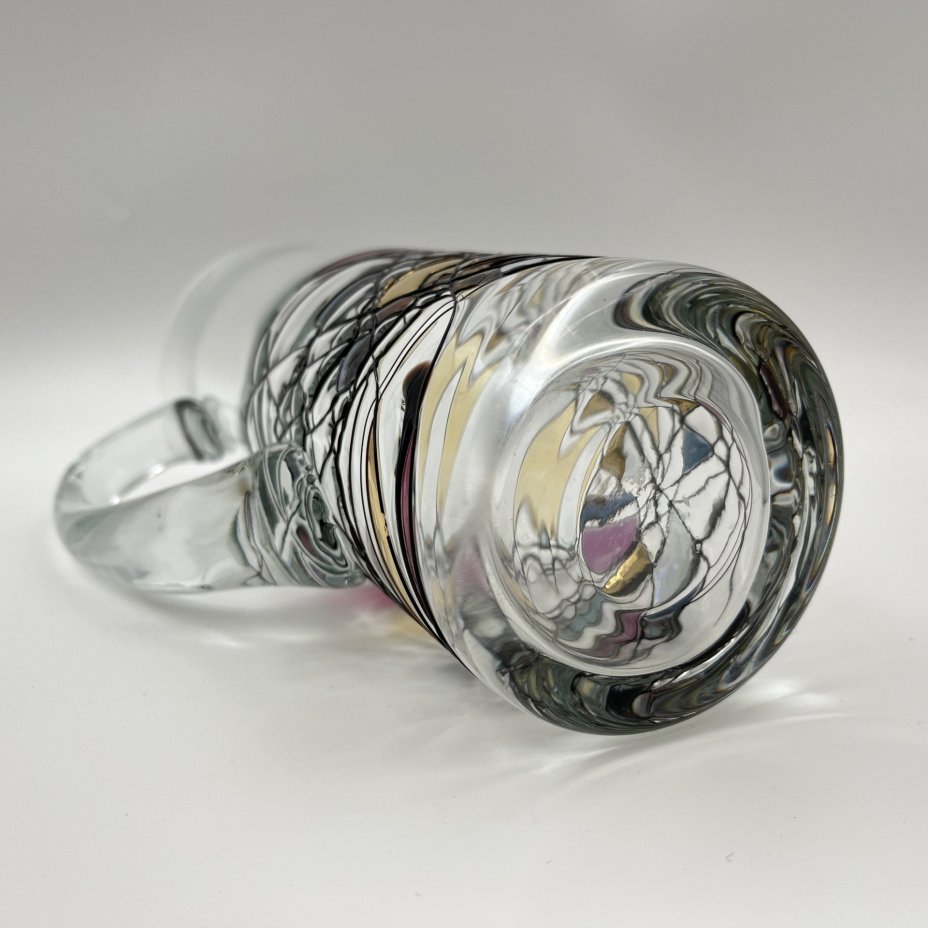 Кувшин с комплектом бокалов на 4 персоны с витражным декором