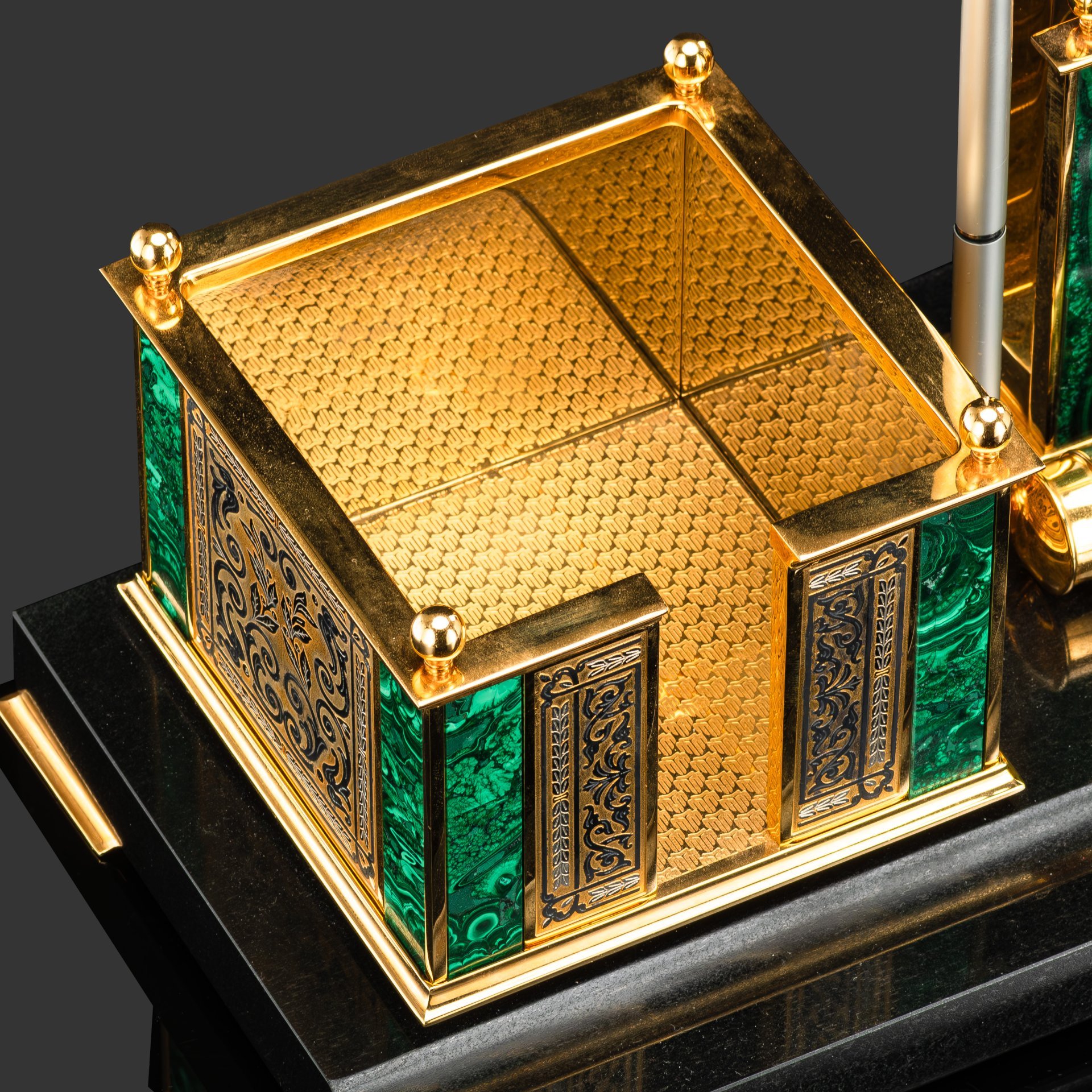 Набор письменный "Малахит"