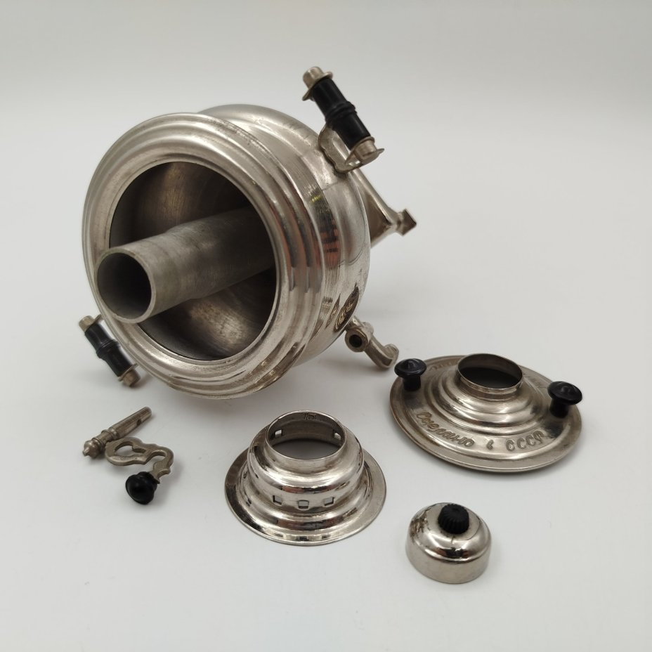 Самовар сувенирный "Ясная поляна", металл, пластик, Тульский машиностроительный завод «Штамп» им. Б.Л. Ванникова, СССР, 1973 г., Тульский машиностроительный завод «Штамп» им. Б.Л. Ванникова