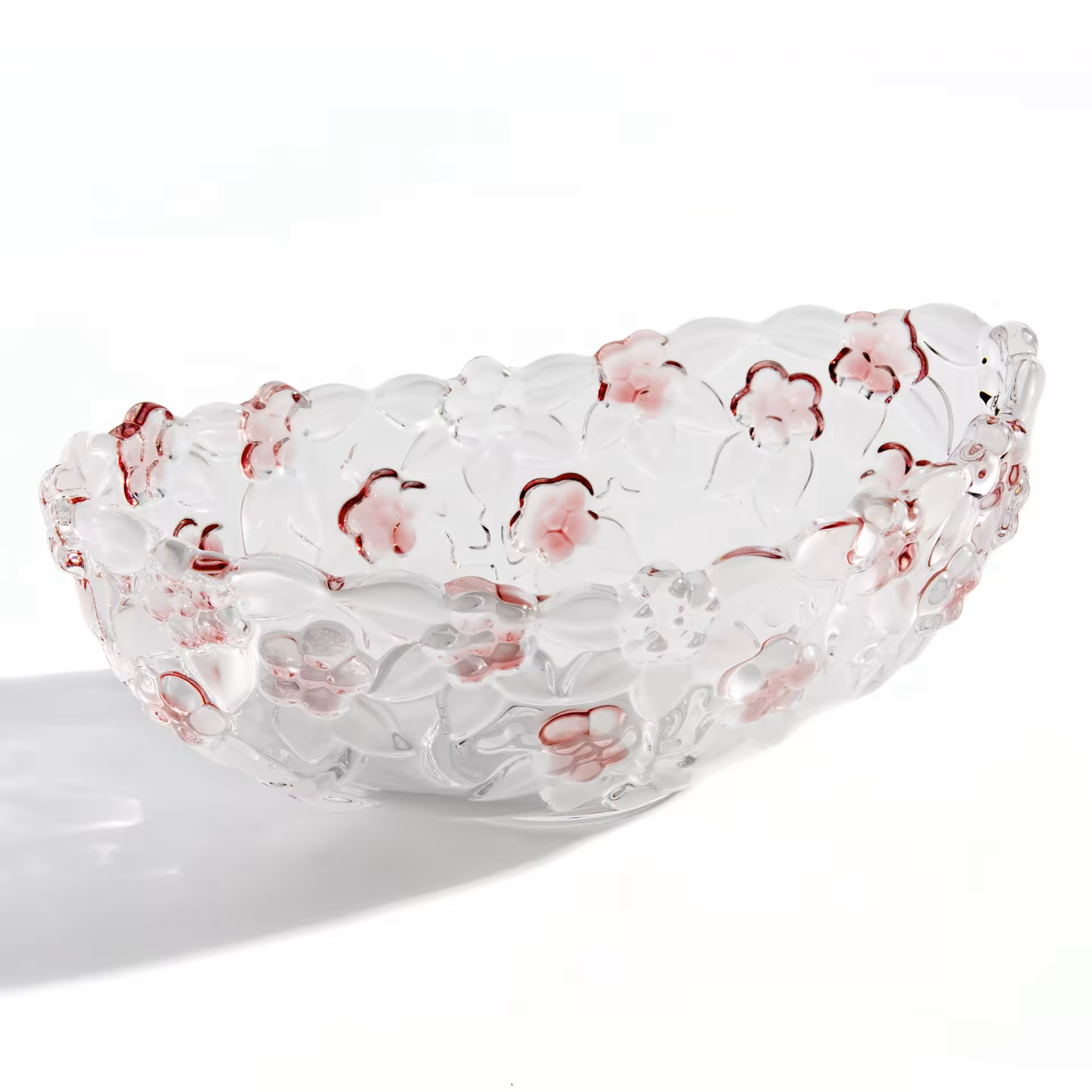 Ваза для конфет с цветочным декором и фигурным бортом, Walther Glas