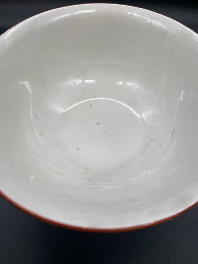 Капельник (пиала) с цветочным декором, фарфор, крытье, роспись, Первомайский фарфоровый завод (Песочное), СССР, 1934-1946 гг., Первомайский фарфоровый завод (Песочное)