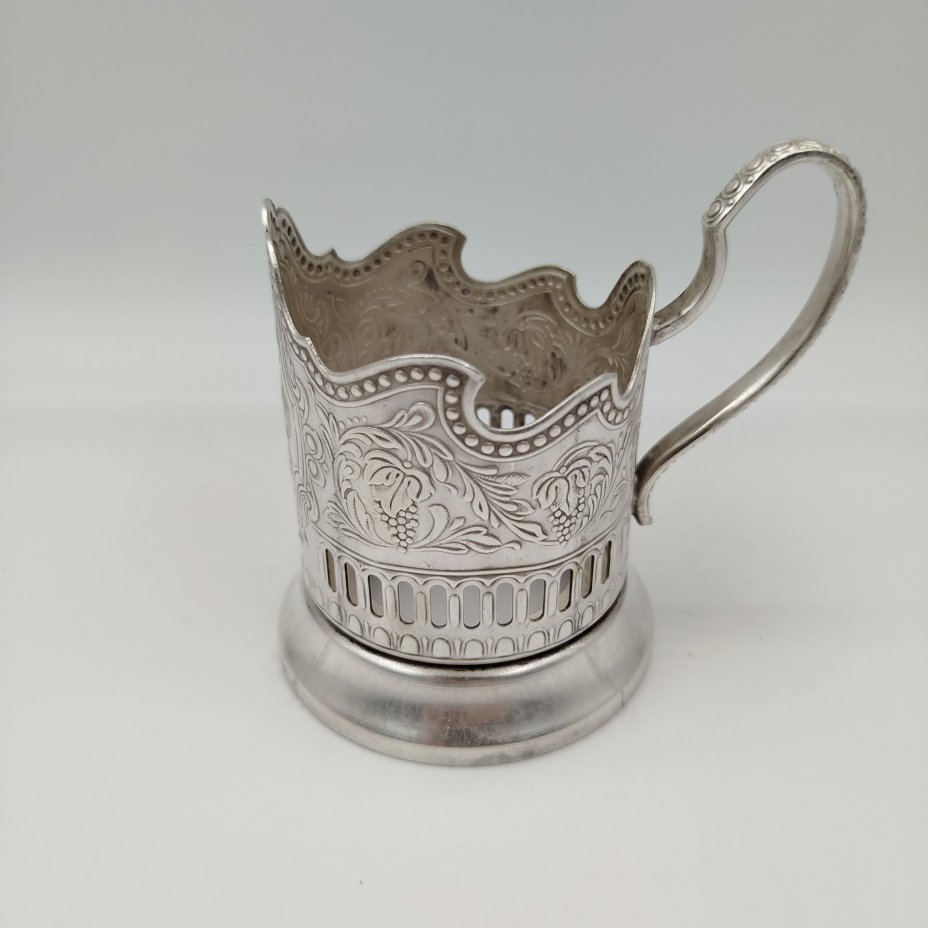 Подстаканник "Советский космос", мНЦ (медь-никель-цинк), Кольчугинский завод цветных металлов, СССР, 1970-1980 гг.