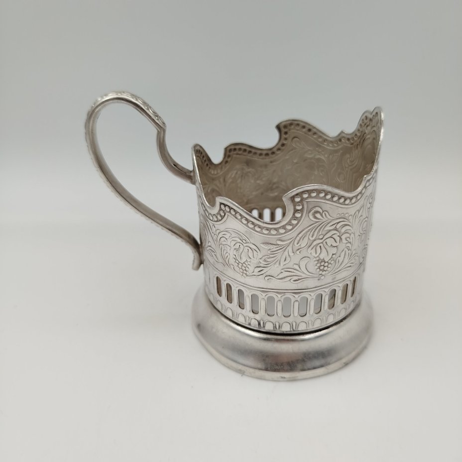 Подстаканник "Советский космос", мНЦ (медь-никель-цинк), Кольчугинский завод цветных металлов, СССР, 1970-1980 гг.