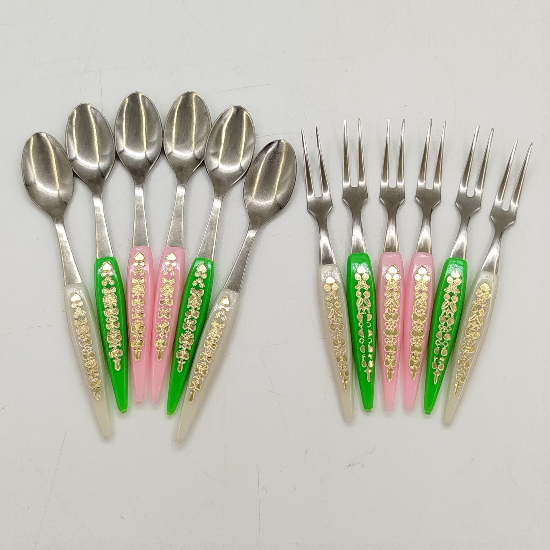 Набор десертных приборов (вилки и ложки, 12 шт.) на 6 персон, в коробке