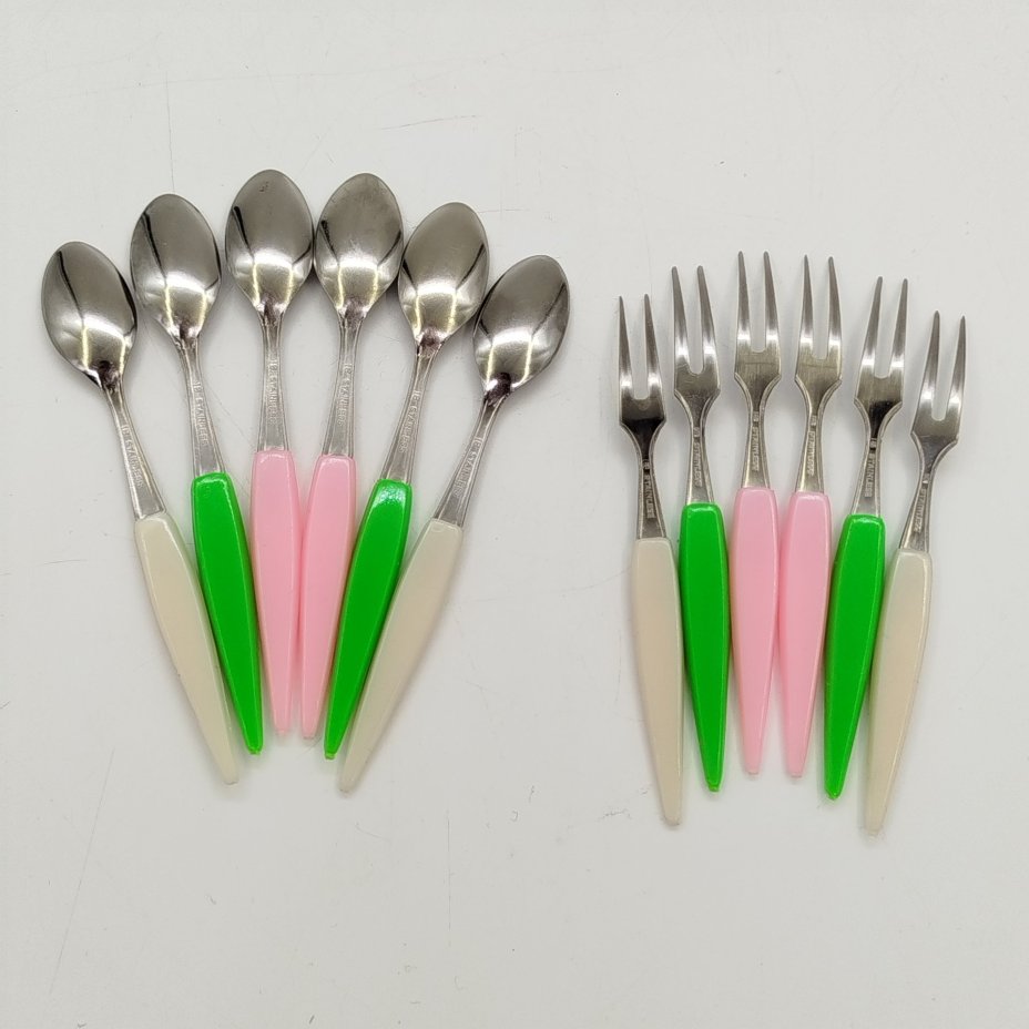 Набор десертных приборов (вилки и ложки, 12 шт.) на 6 персон, в коробке