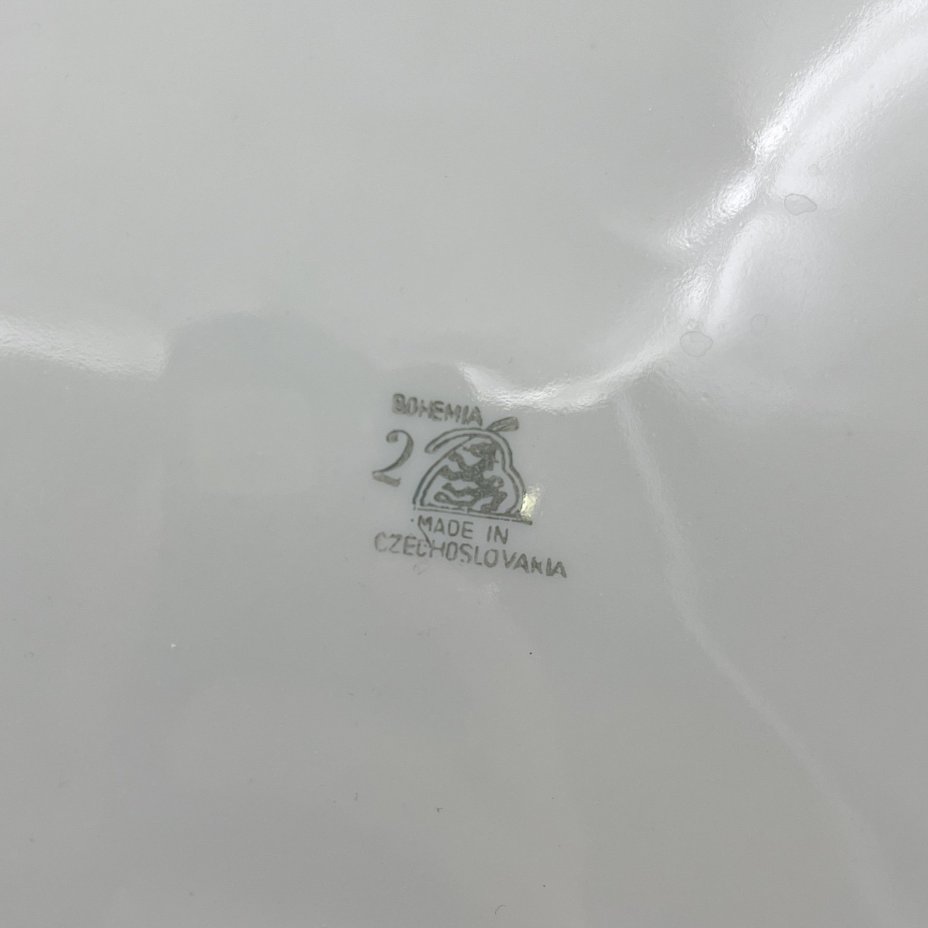 Блюдо "Мейсенский букет", фарфор, деколь, золочение, Bohemia (Neurohlau), Чехословакия, 1970-1990 гг.