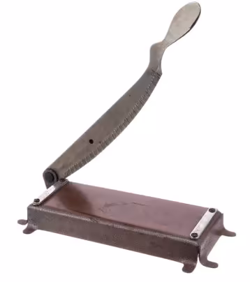 Нож-гильотина для фигурной обрезки фотографий, металл, СССР, 1960-1980 гг.