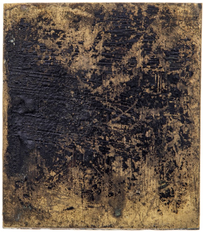 Икона "Преподобный Нифонт", латунь, литье, Российская Империя, 1880-1890 гг.
