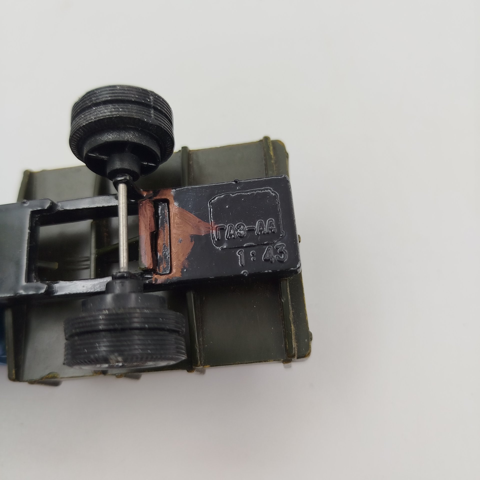 Масштабная модель автомобиля "ГАЗ-АА", пластик, металл, картон, СССР, 1970-1980 гг.