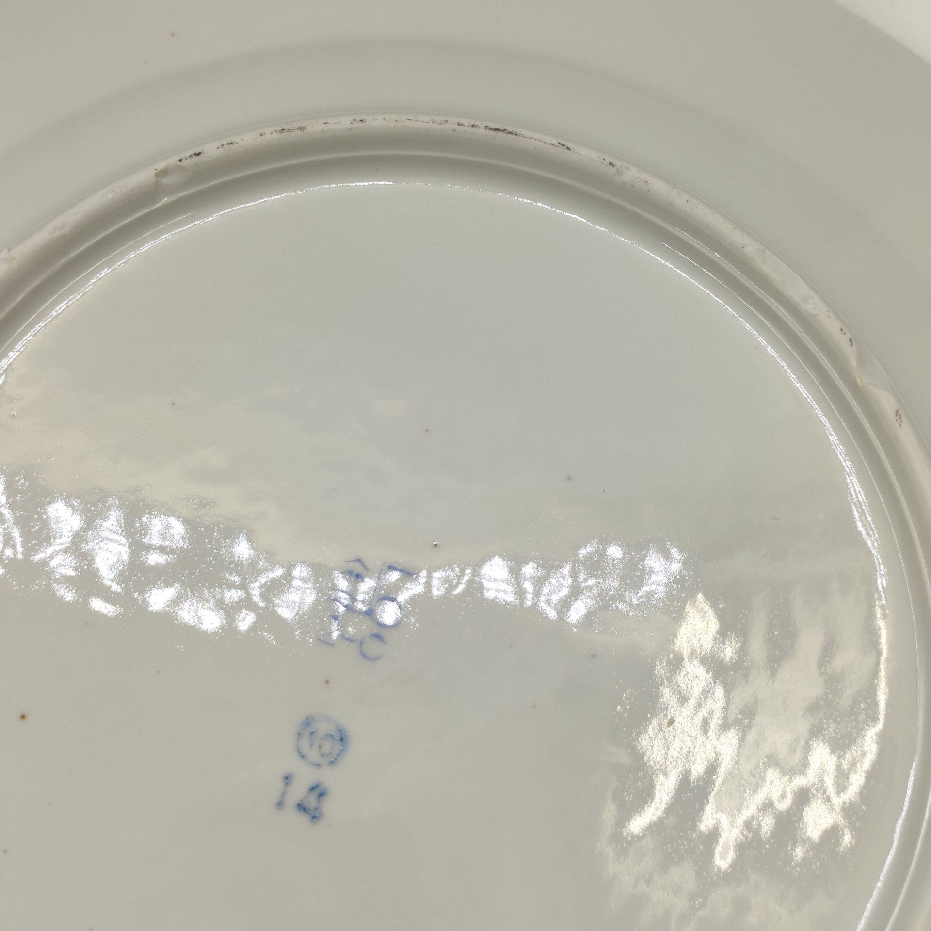 Набор из 6-ти обеденных тарелок с растительным декором, фарфор, золочение, роспись, Барановский фарфоровый завод, СССР, 1970-1991 гг.