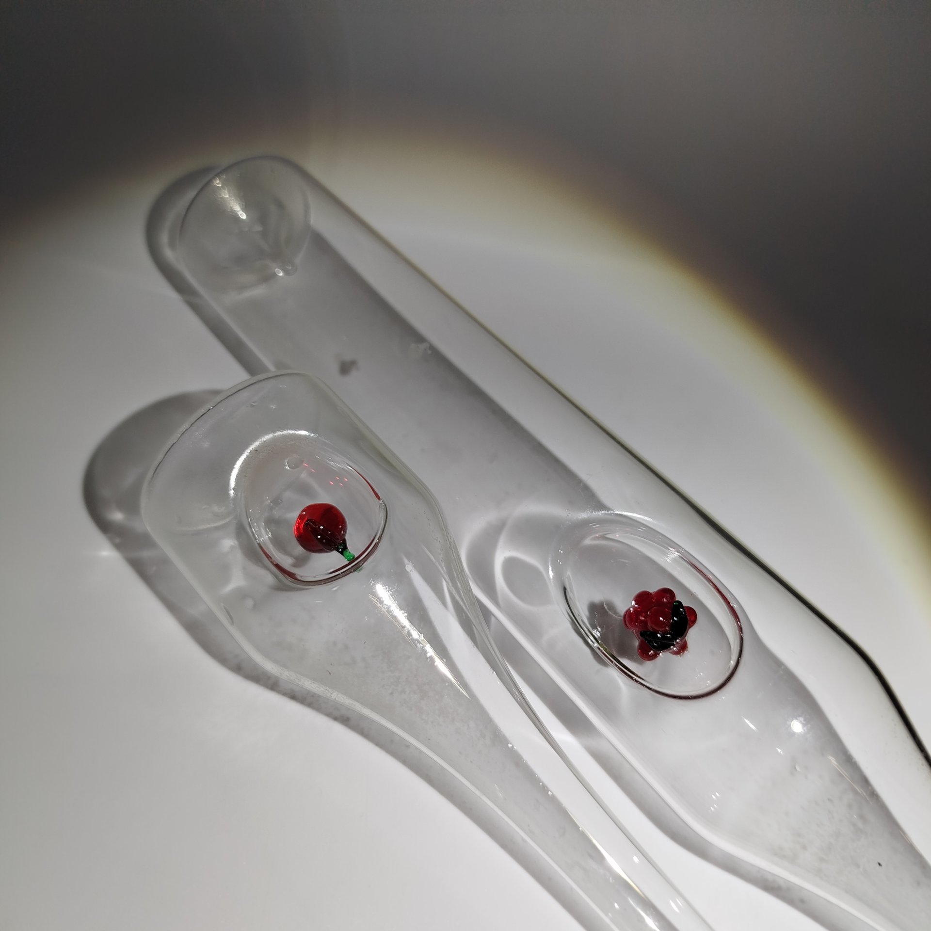 Набор для ягодных настоек на 4 персоны (6 предметов), стекло, дерево, Западная Европа, 1980-2000 гг.