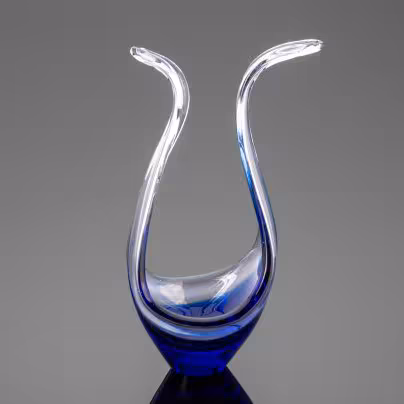 Небольшая интерьерная ваза (конфнетница, орешница), Sommerso Murano