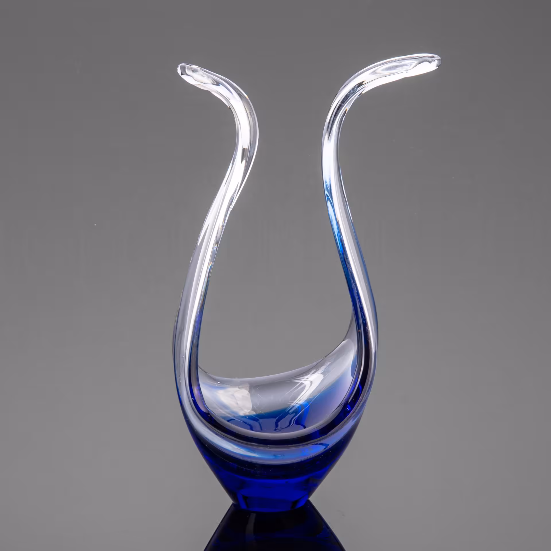 Небольшая интерьерная ваза (конфнетница, орешница), Sommerso Murano