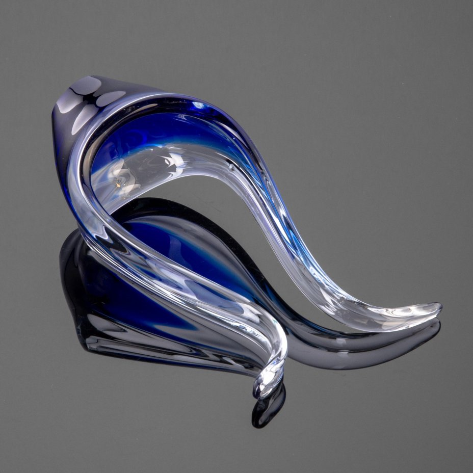 Небольшая интерьерная ваза (конфнетница, орешница), Sommerso Murano