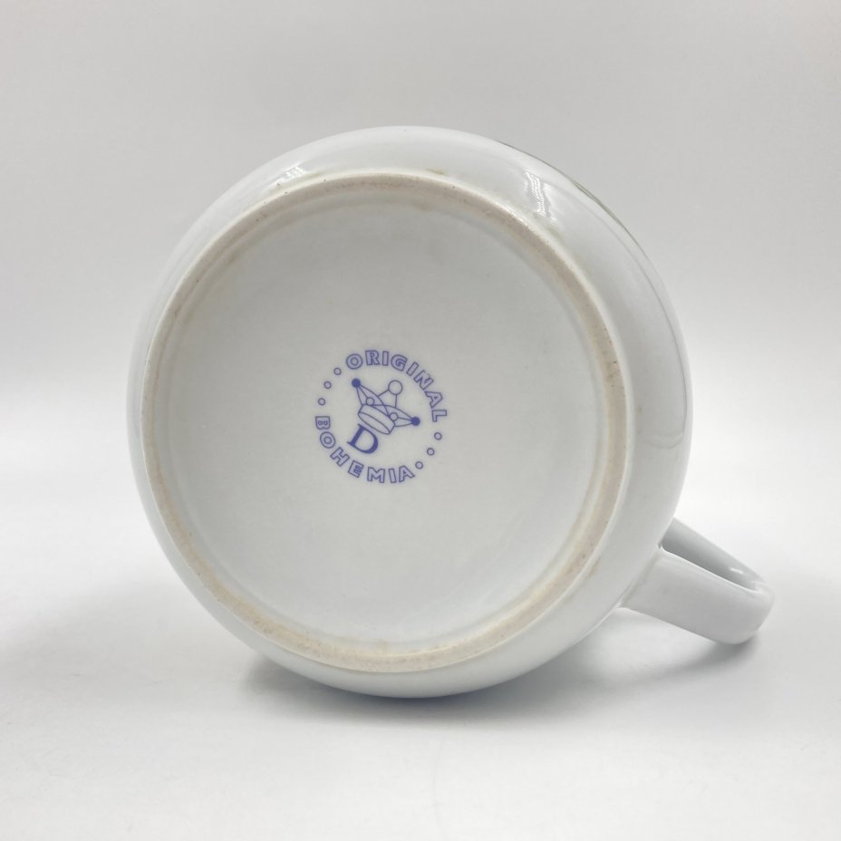 Кружка, фарфор, деколь, золочение, Cesky porcelan a.s. Dubi (Original Bohemia), Чехия, 1980-2000 гг., Cesky porcelan a.s. Dubi (Original Bohemia)