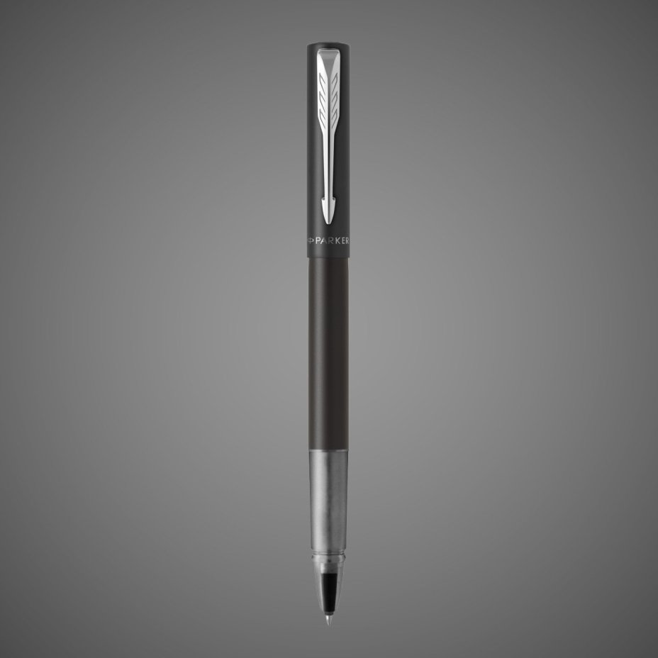 Ручка-роллер Parker Vector XL Black CT, стержень: F, цвет чернил:black, в подарочной упаковке, Металлы: нержавеющая сталь, пластик