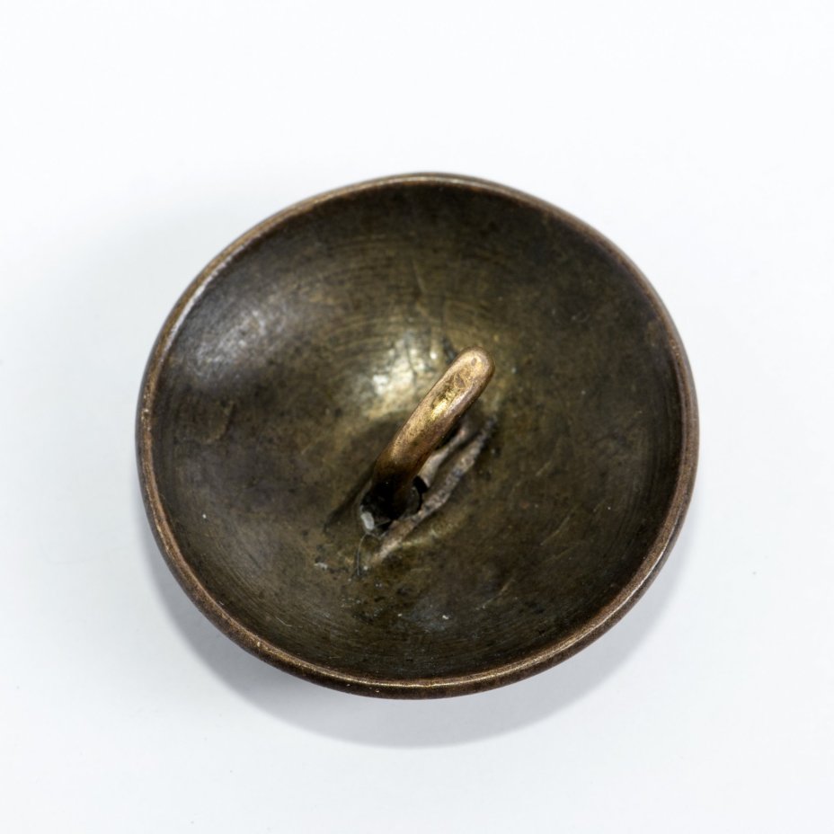 Пуговица мундирная, латунь, золочение, Российская Империя, 1870-1917 гг.