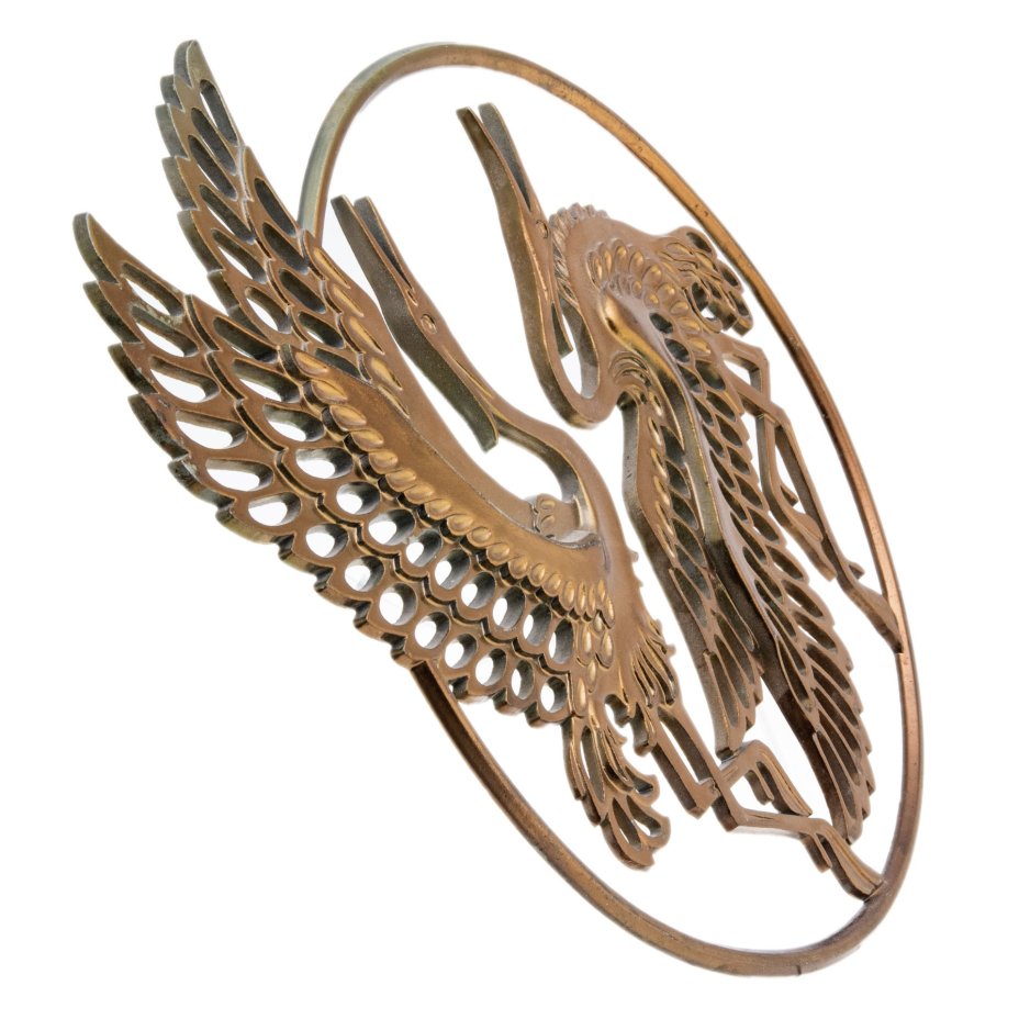 Панно настенное ажурное "Журавли", металл, краска, СССР, 1970-1990 гг.
