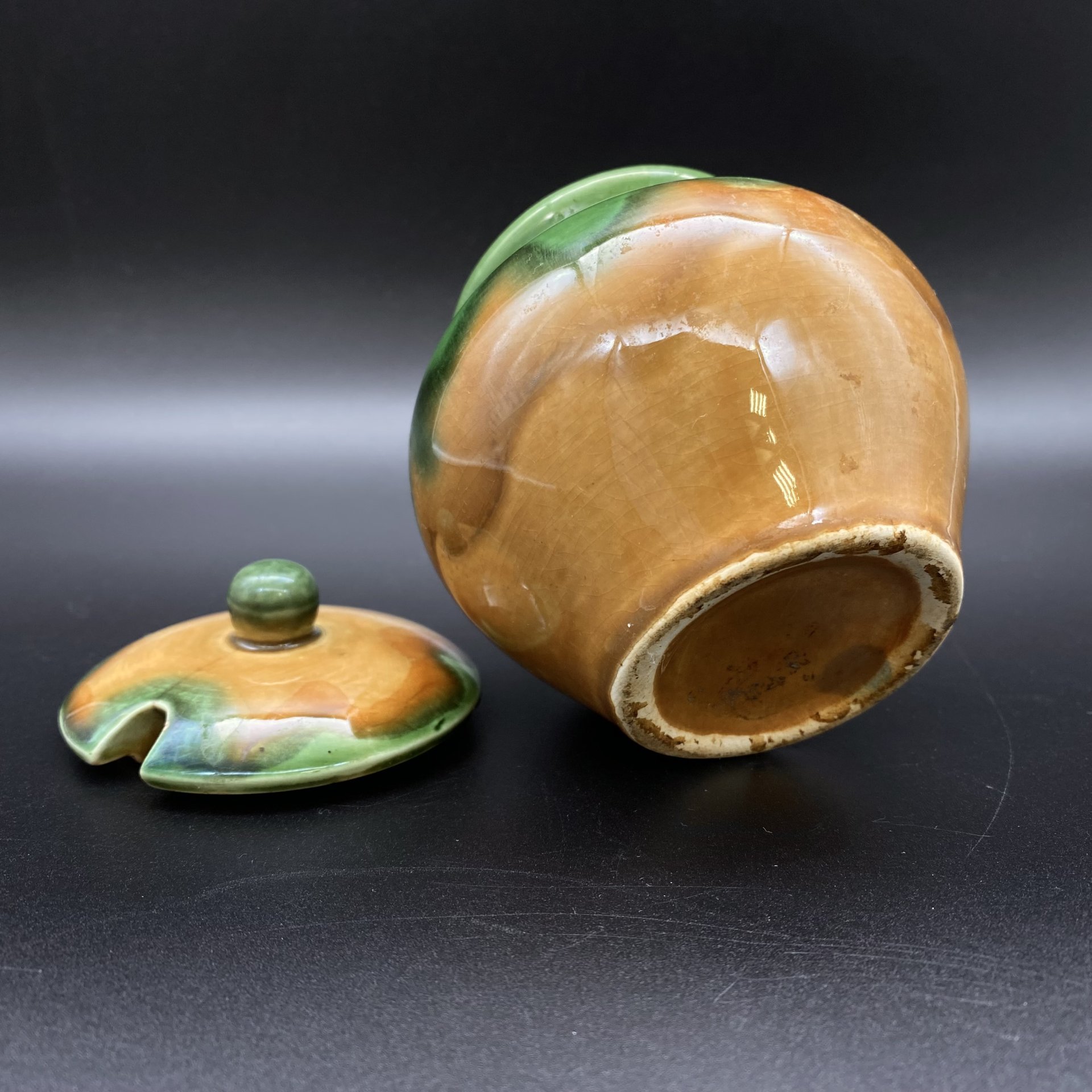 Сахарница (горшочек для мёда, варенья), Конаковский фаянсовый завод им. М.И. Калинина (ЗиК Конаково)