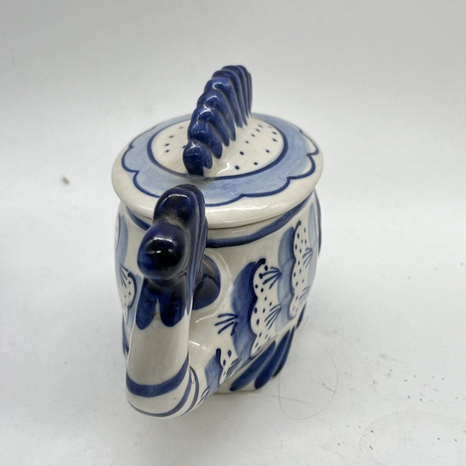 Сахарница "Рыба-кит" с расписным декором