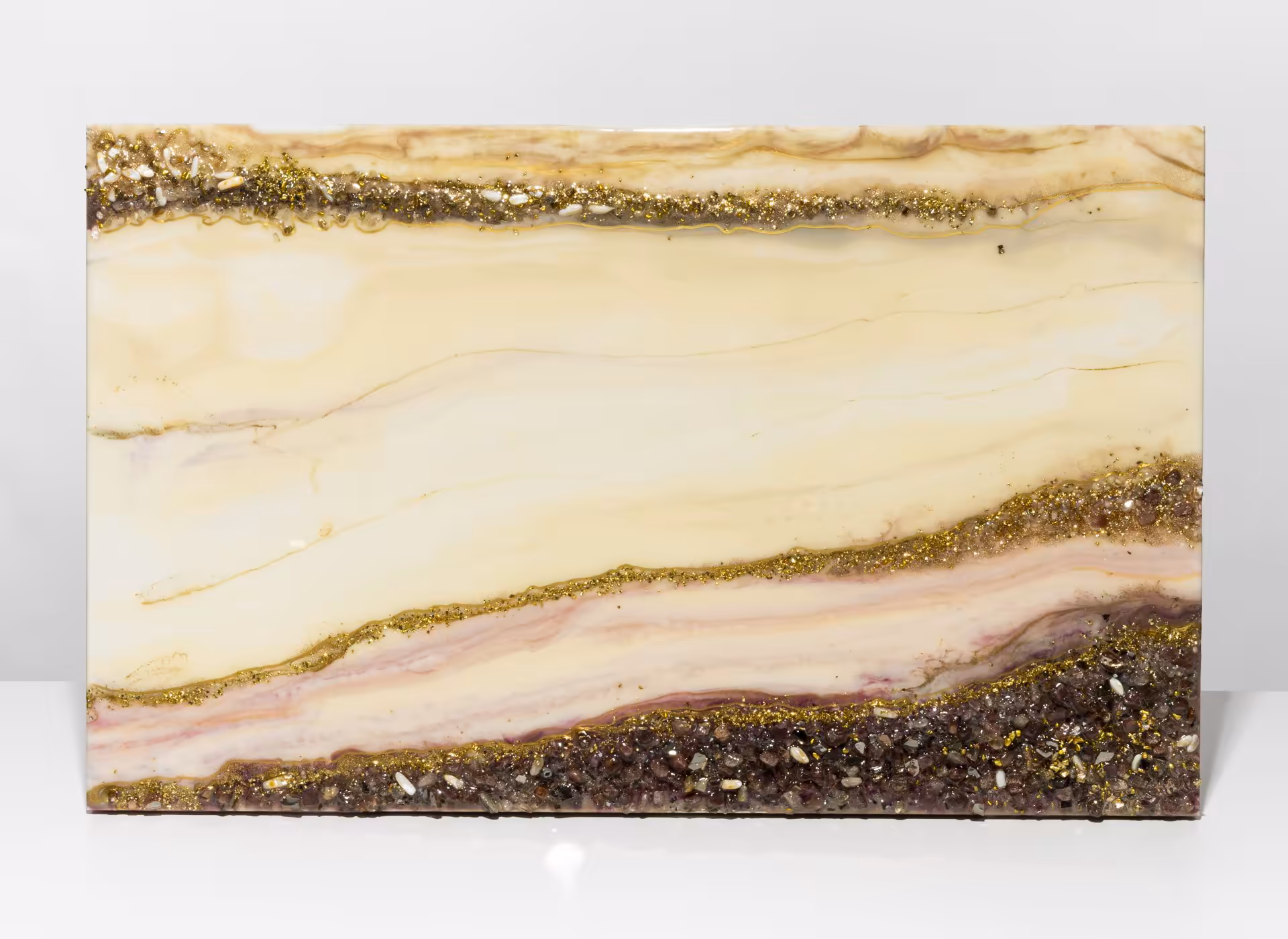 Панно настенное в нежных тонах,  авторская ручная работа в технике Resin Art