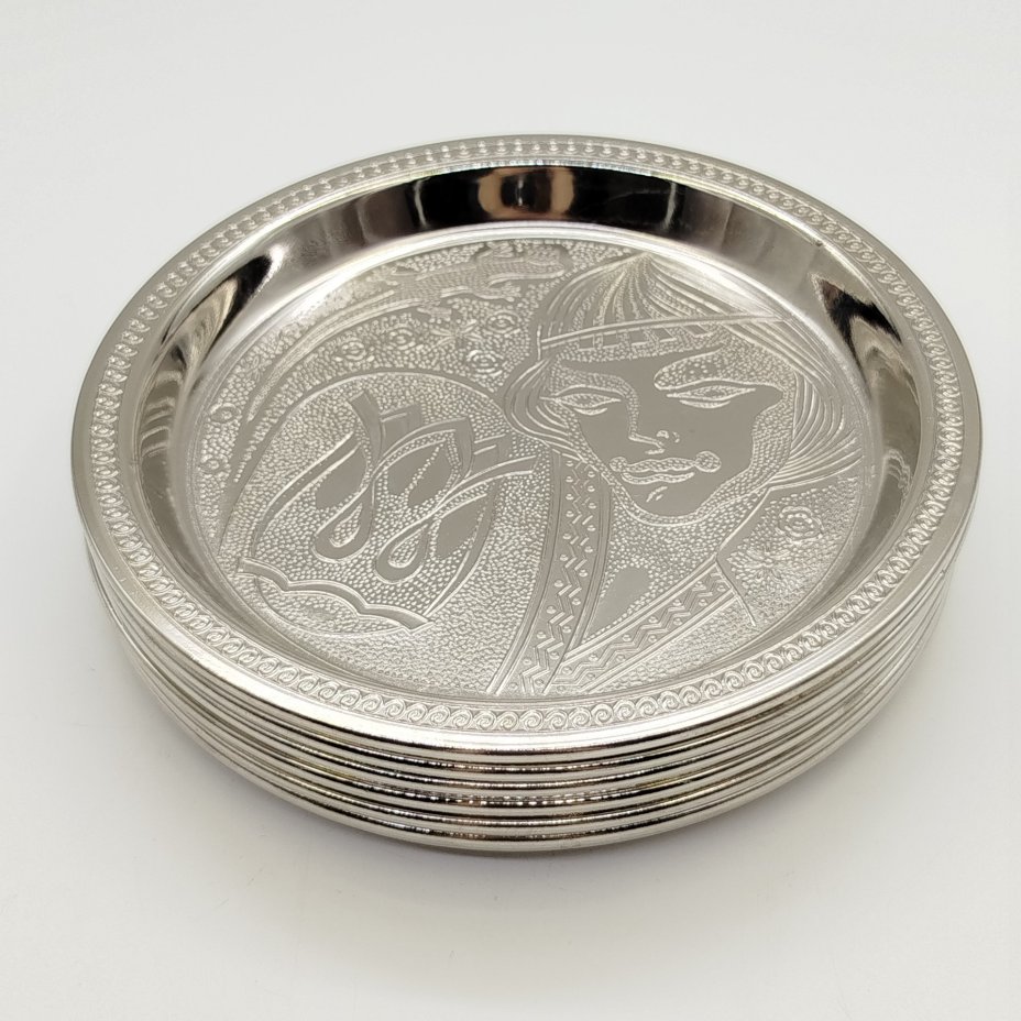 Набор из 6-ти тарелок (подносов) "Каменный цветок", Калининградский машиностроительный завод